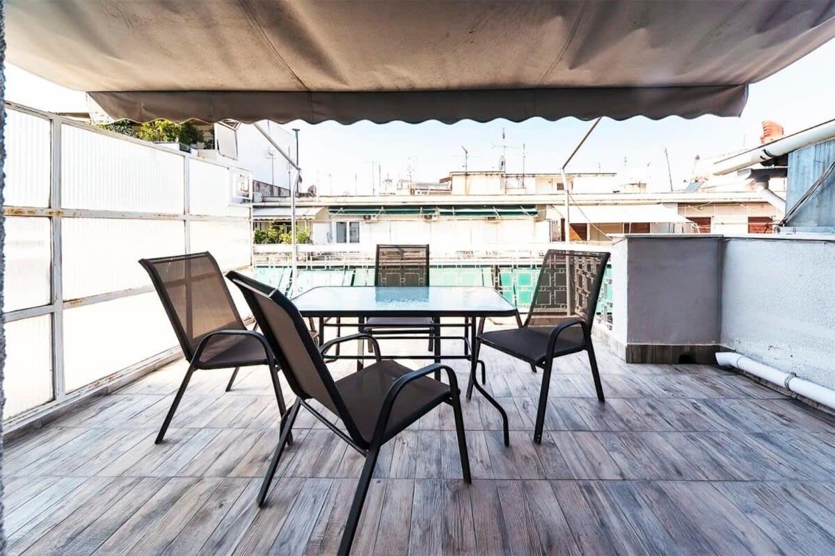 Topfloor Central Apt With Urban Views,3' To Metro Athen Exterior foto